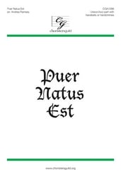 Puer Natus Est Unison/Two-Part choral sheet music cover Thumbnail